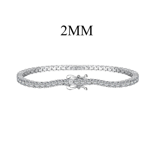 [Aura Jewelry]Dazzling Exquisite Round Cut Daily Bracelet