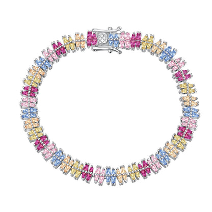 [Aura Jewelry]Sparkling Exquisite Multi Cut Party Bracelet