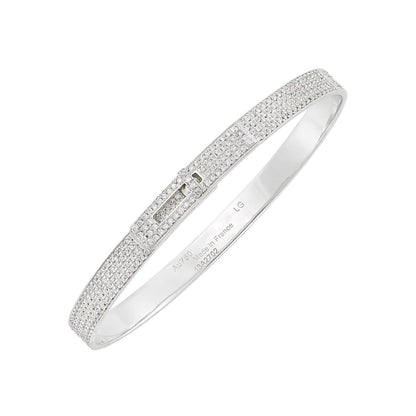 [⭐Aura]HM KELLY BRACELET IN SILVER AND FULL PAVE DIAMOND