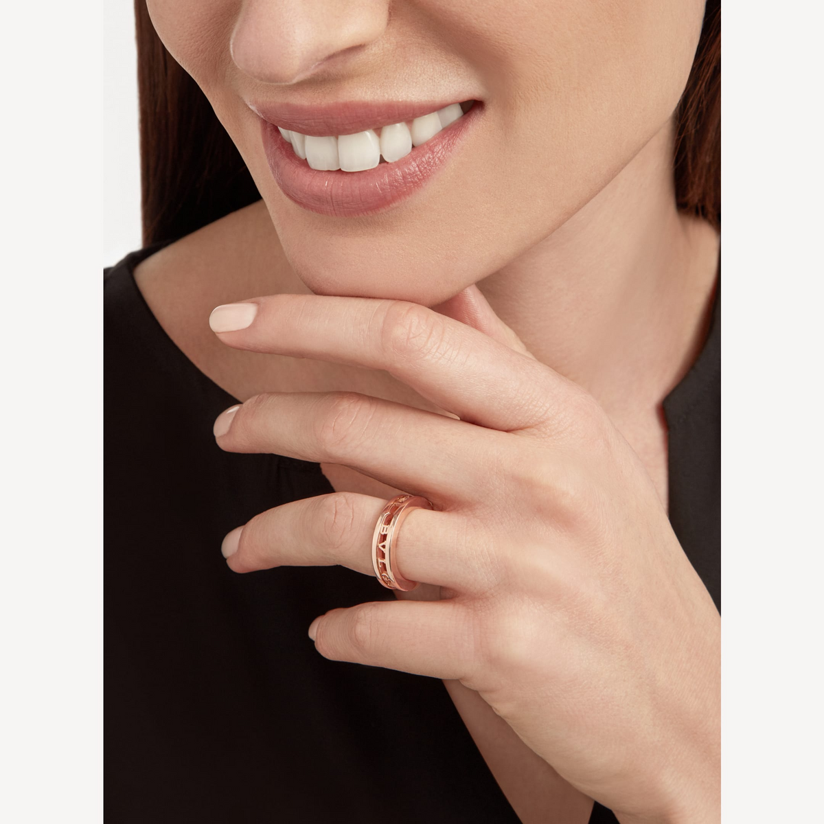 [⭐Aura]ZERO 1 ONE-BAND WITH OPENWORK LOGO SPIRAL RING