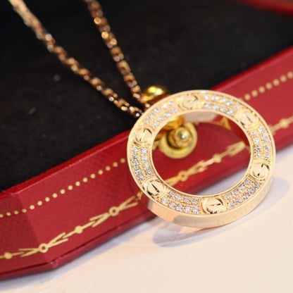 [⭐Aura]LOVE NECKLACE ADJUSTABLE ROSE GOLD