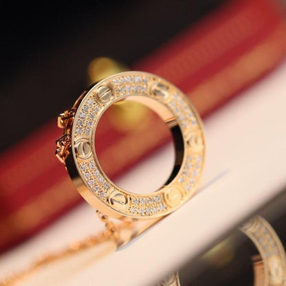 [⭐Aura]LOVE NECKLACE ADJUSTABLE ROSE GOLD