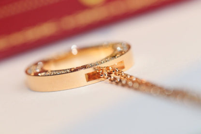 [⭐Aura]LOVE NECKLACE ADJUSTABLE ROSE GOLD