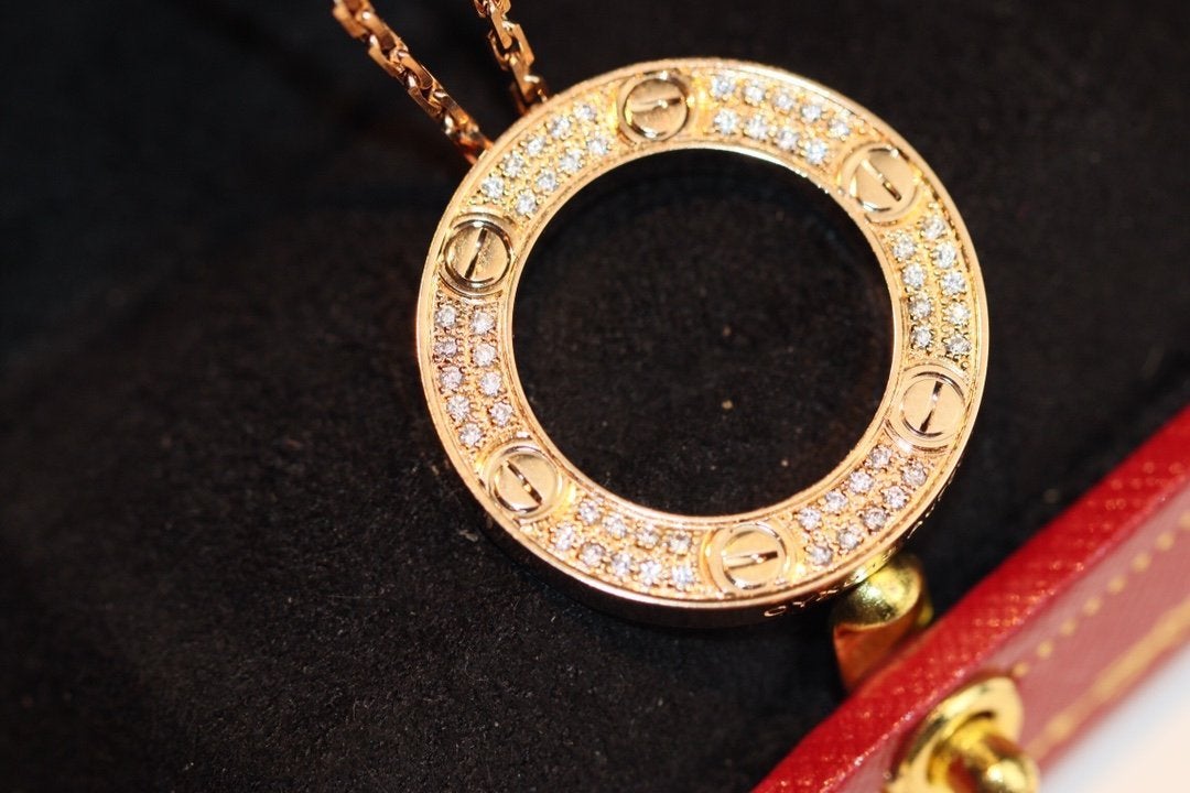 [⭐Aura]LOVE NECKLACE ADJUSTABLE ROSE GOLD