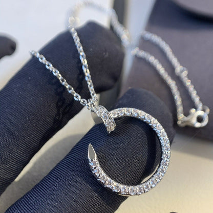 [⭐Aura]JUSTE NECKLACE SILVER DIAMONDS