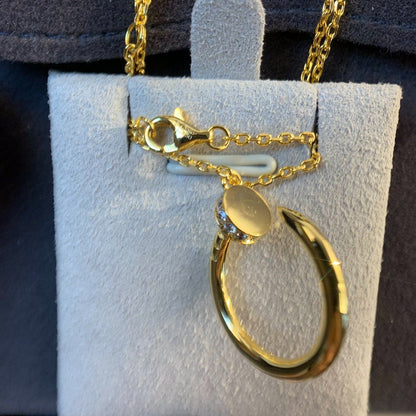 [⭐Aura]JUSTE NECKLACE GOLD DIAMONDS