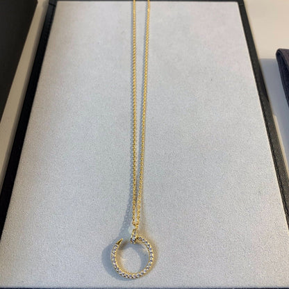 [⭐Aura]JUSTE NECKLACE GOLD DIAMONDS