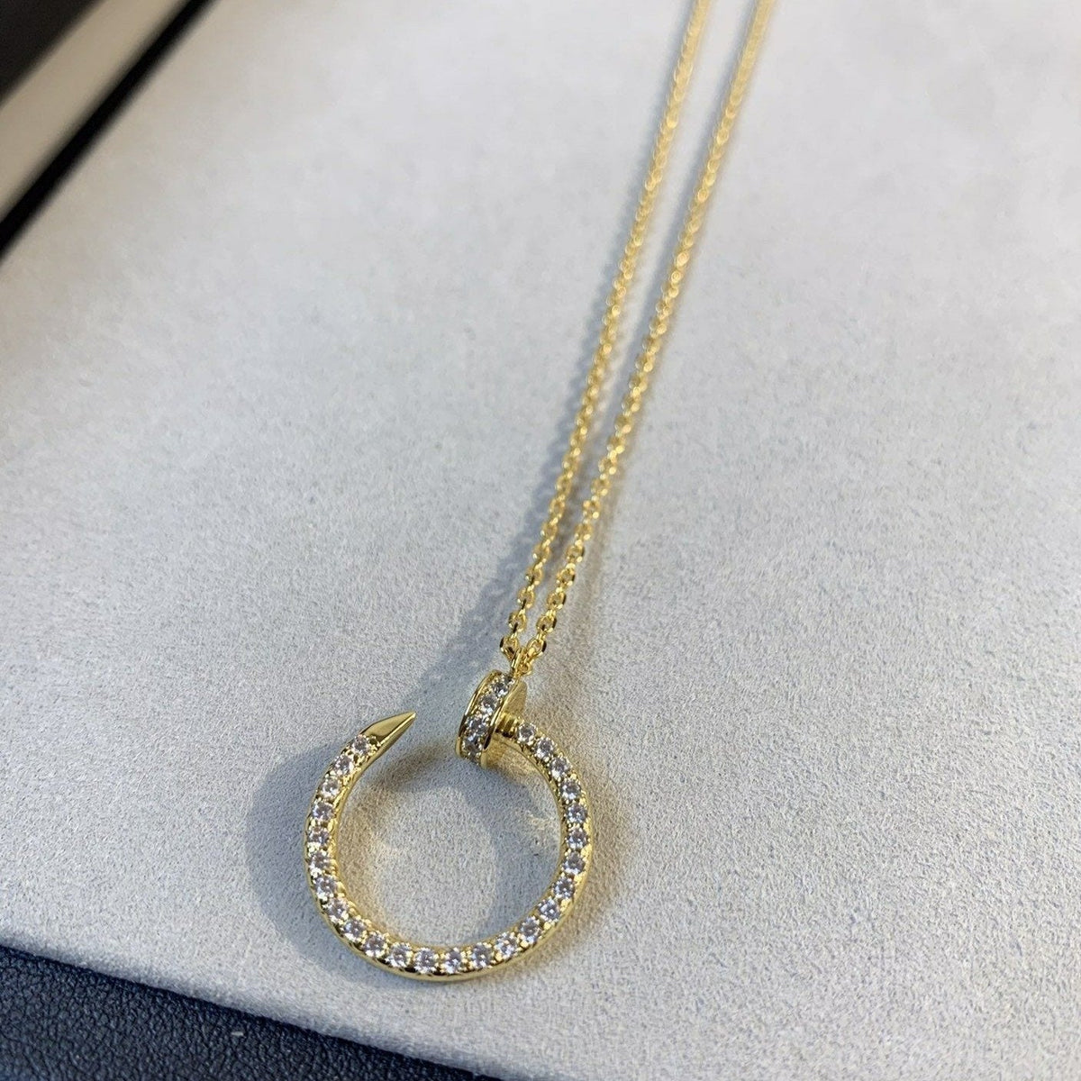 [⭐Aura]JUSTE NECKLACE GOLD DIAMONDS