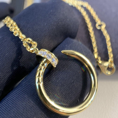 [⭐Aura]JUSTE NECKLACE GOLD DIAMONDS