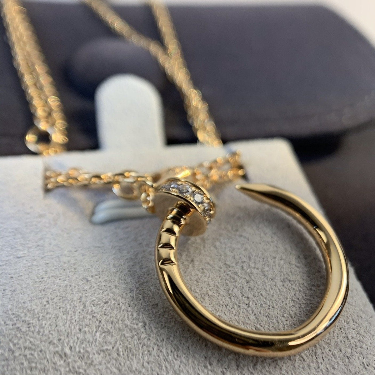 [⭐Aura]JUSTE NECKLACE PINK GOLD DIAMONDS