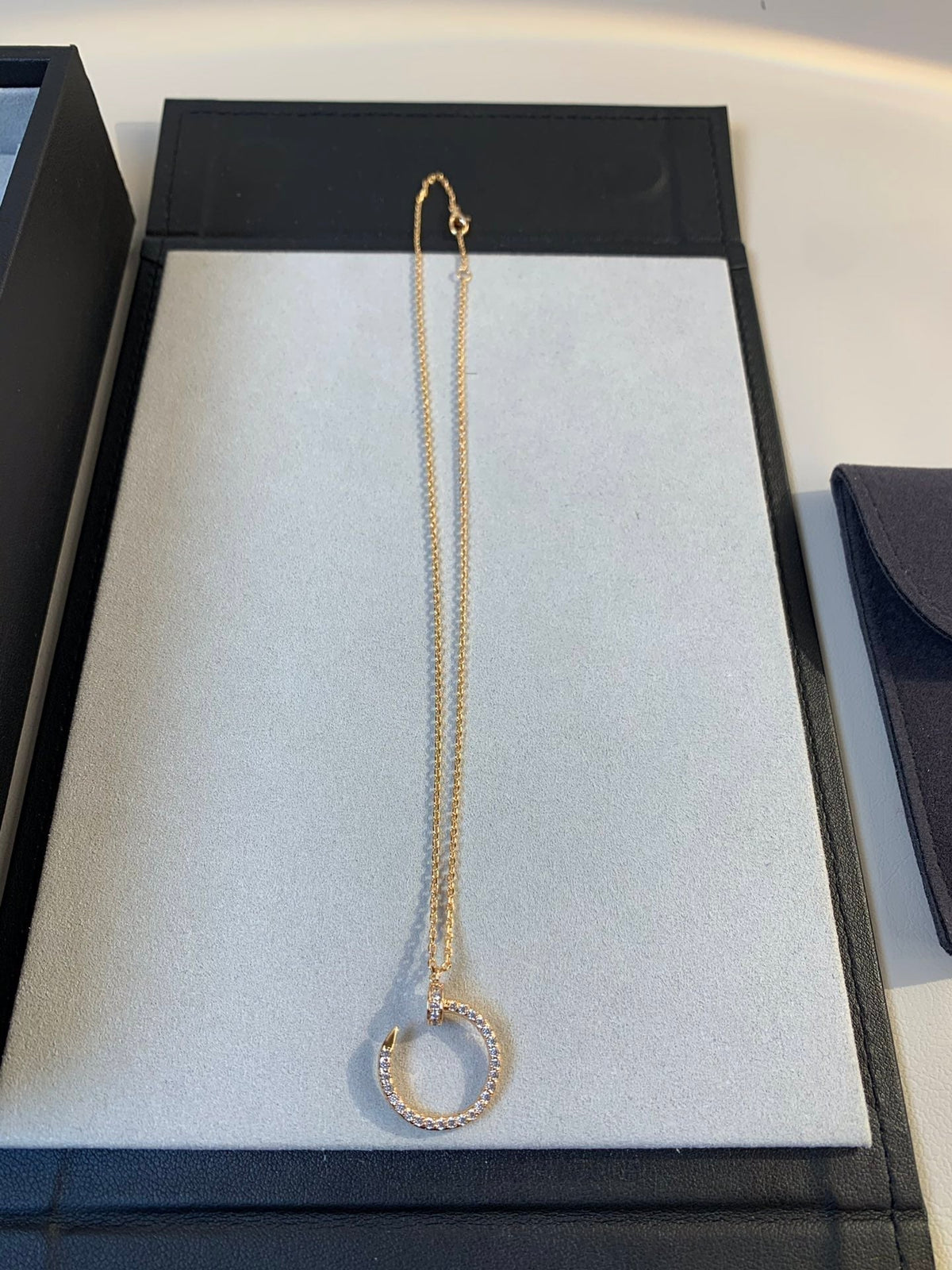 [⭐Aura]JUSTE NECKLACE PINK GOLD DIAMONDS