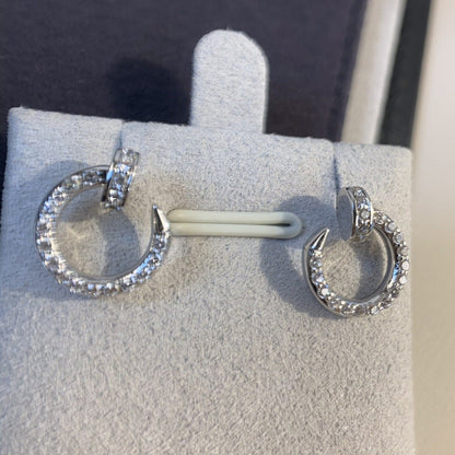 [⭐Aura]JUSTE EARRINGS SILVER DIAMONDS