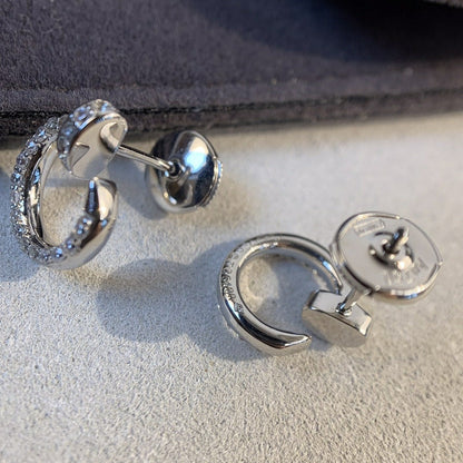 [⭐Aura]JUSTE EARRINGS SILVER DIAMONDS