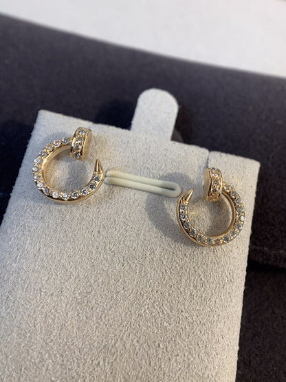[⭐Aura]JUSTE EARRINGS GOLD DIAMONDS