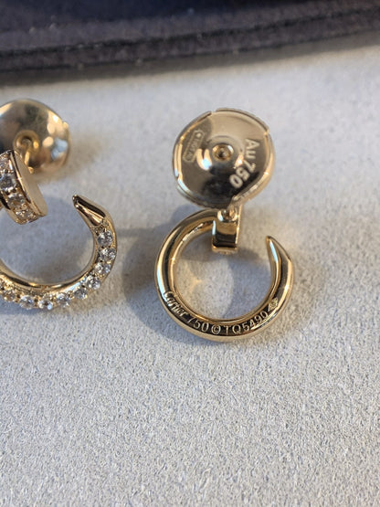 [⭐Aura]JUSTE EARRINGS GOLD DIAMONDS