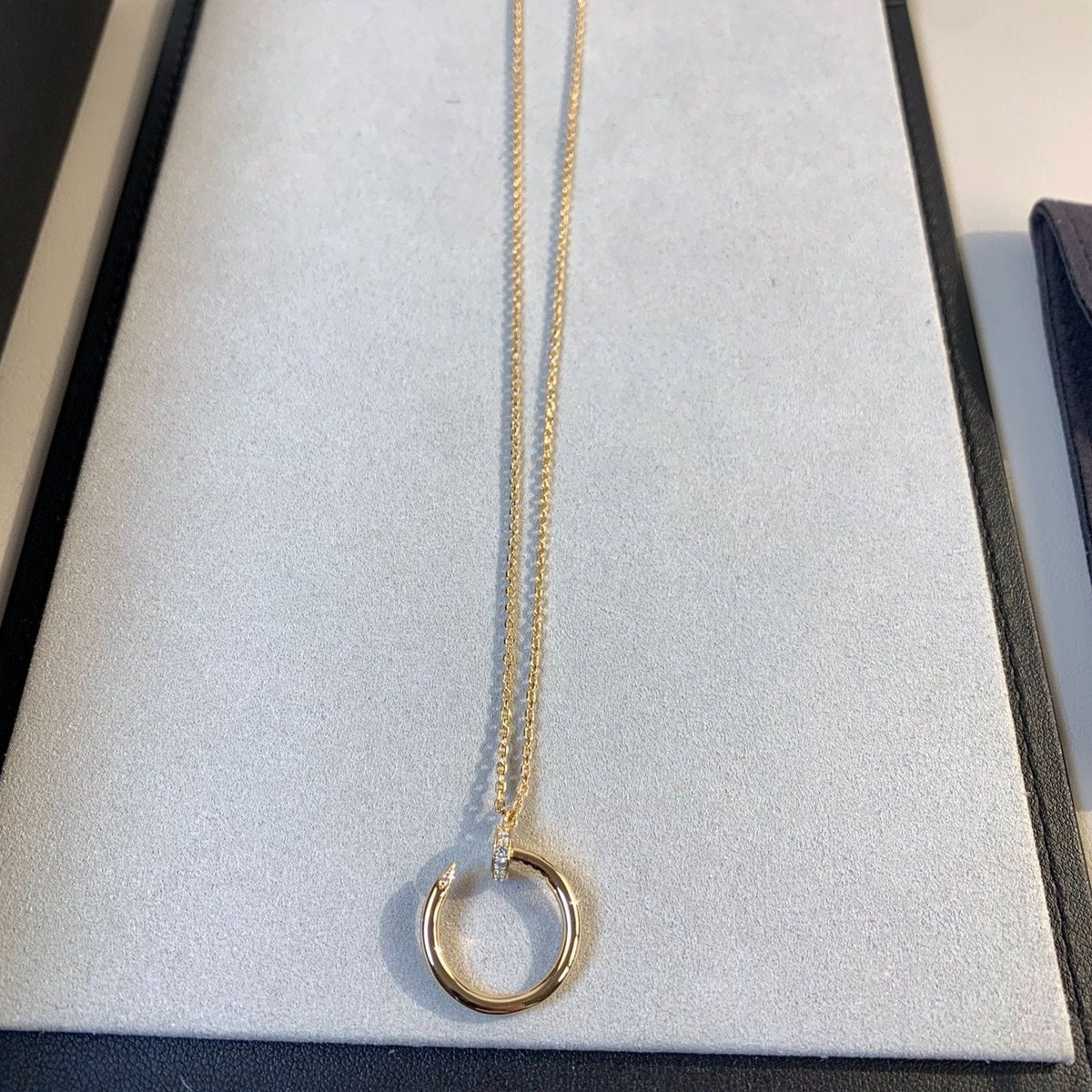 [⭐Aura]JUSTE NECKLACE PINK GOLD