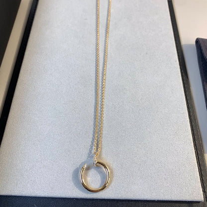 [⭐Aura]JUSTE NECKLACE PINK GOLD