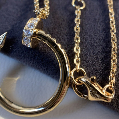[⭐Aura]JUSTE NECKLACE PINK GOLD