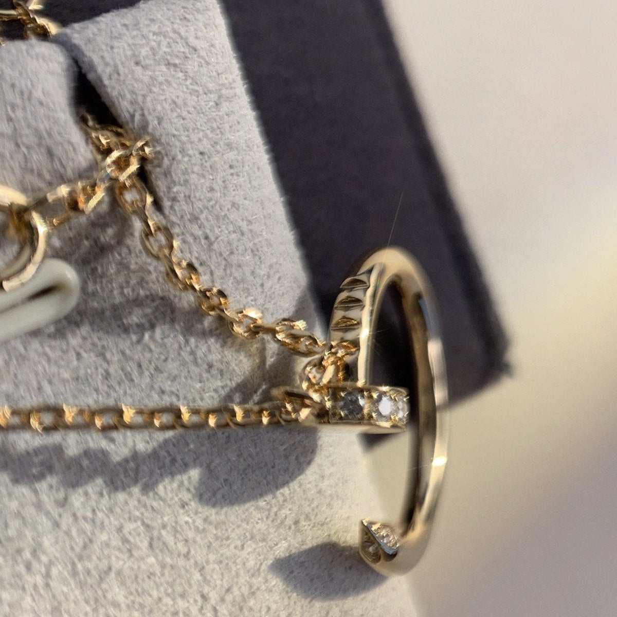[⭐Aura]JUSTE NECKLACE PINK GOLD