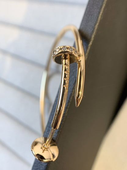 [⭐Aura]JUSTE EARRINGS GOLD DIAMONDS 1.8MM