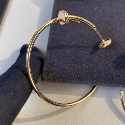 [⭐Aura]JUSTE EARRINGS GOLD DIAMONDS 1.8MM