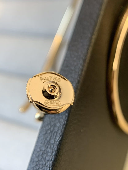 [⭐Aura]JUSTE EARRINGS GOLD DIAMONDS 1.8MM
