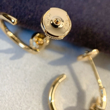 [⭐Aura]JUSTE EARRINGS PINK GOLD