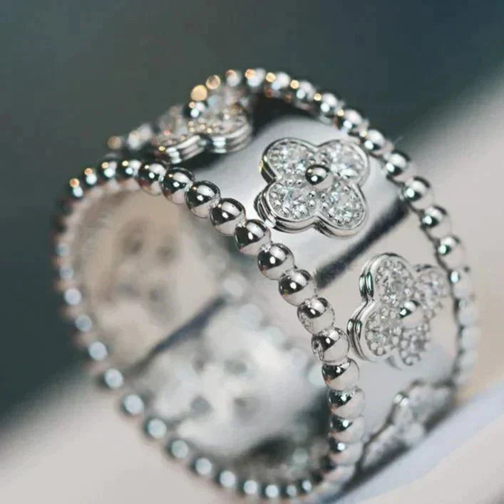[⭐Aura]CLOVER KALEIDOSCOPE RING 10MM