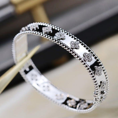 [⭐Aura]CLOVER BRACELET 8MM DIAMONDS