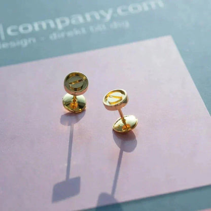 [⭐Aura]LOVE EARRINGS GOLD 10MM