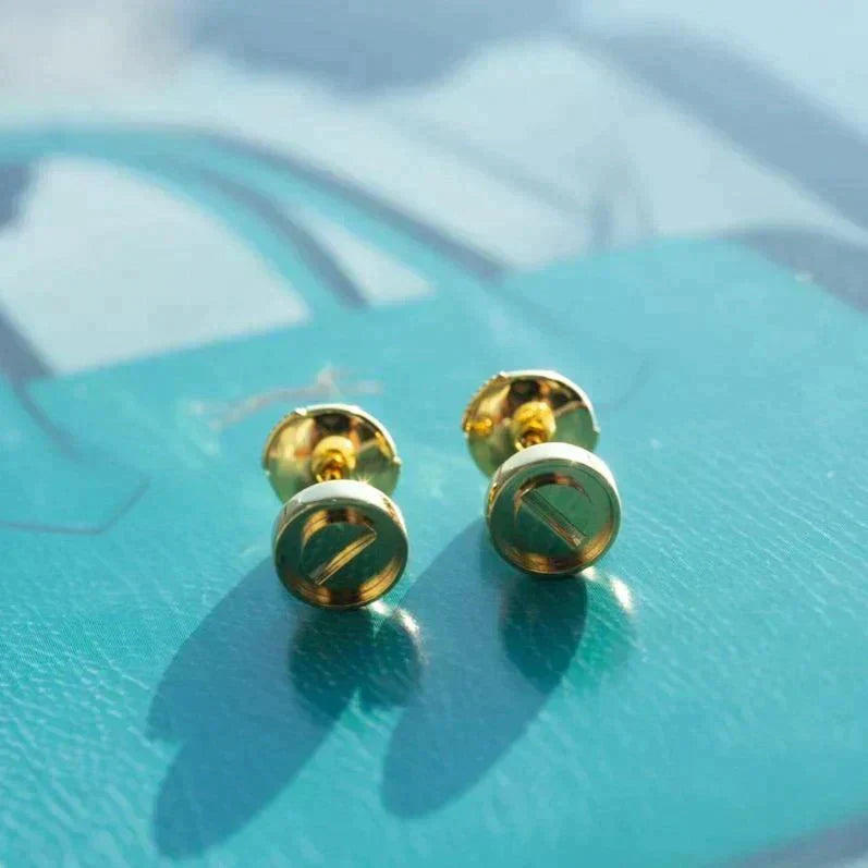 [⭐Aura]LOVE EARRINGS GOLD 10MM