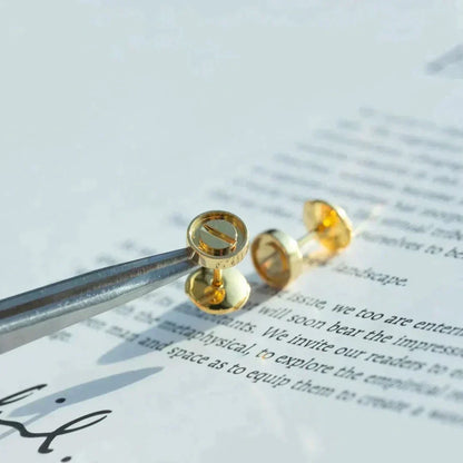 [⭐Aura]LOVE EARRINGS GOLD 10MM