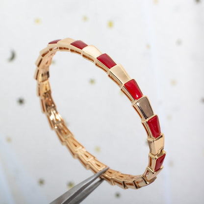[⭐Aura]SERPENTI BRACELET PINK GOLD RUBELLITE