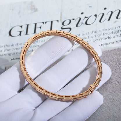 [⭐Aura]SERPENTI BRACELET PINK GOLD DIAMOND