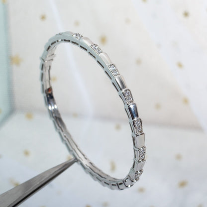 [⭐Aura]SERPENTI BRACELET SILVER DIAMOND