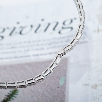 [⭐Aura]SERPENTI BRACELET SILVER DIAMOND