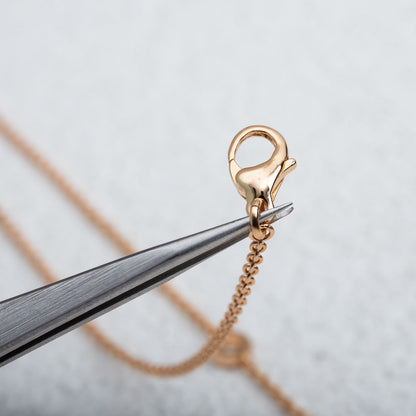 [⭐Aura]PARENTESI NECKLACE PINK GOLD