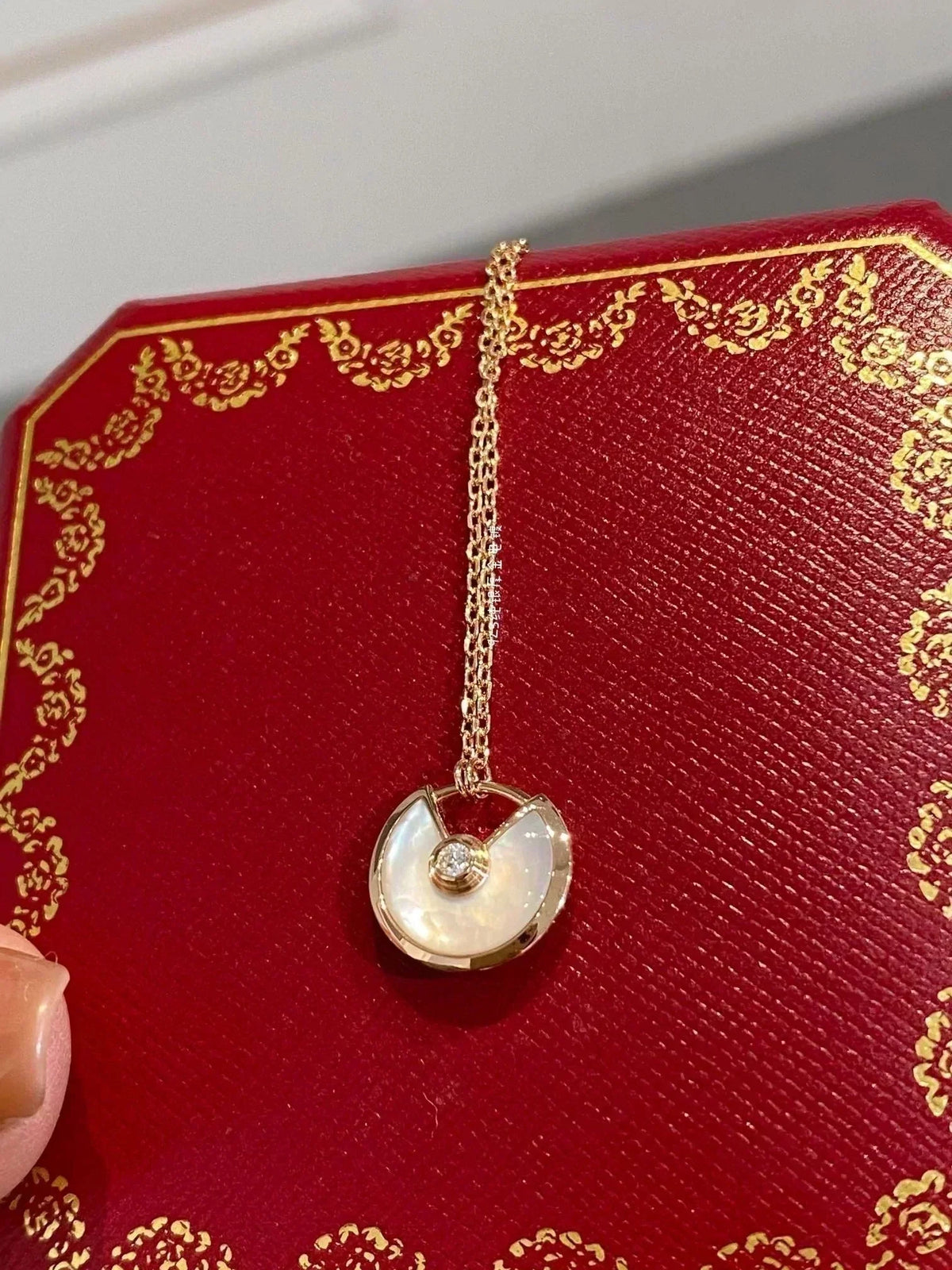 [⭐Aura]AMULETTE ROSE GOLD MOP NECKLACE