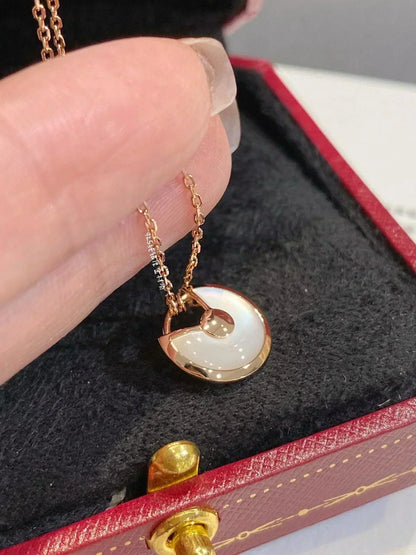 [⭐Aura]AMULETTE ROSE GOLD MOP NECKLACE