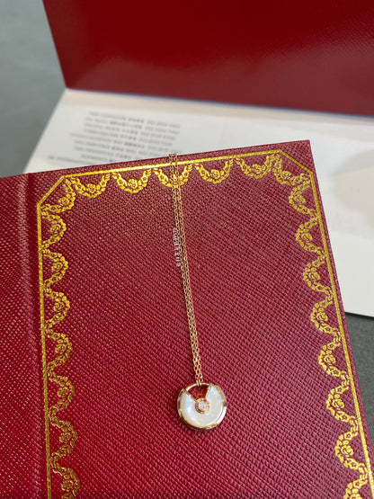 [⭐Aura]AMULETTE ROSE GOLD MOP NECKLACE