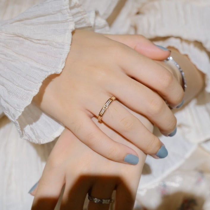 [⭐Aura]LOVE RING 2.65MM DIAMOND