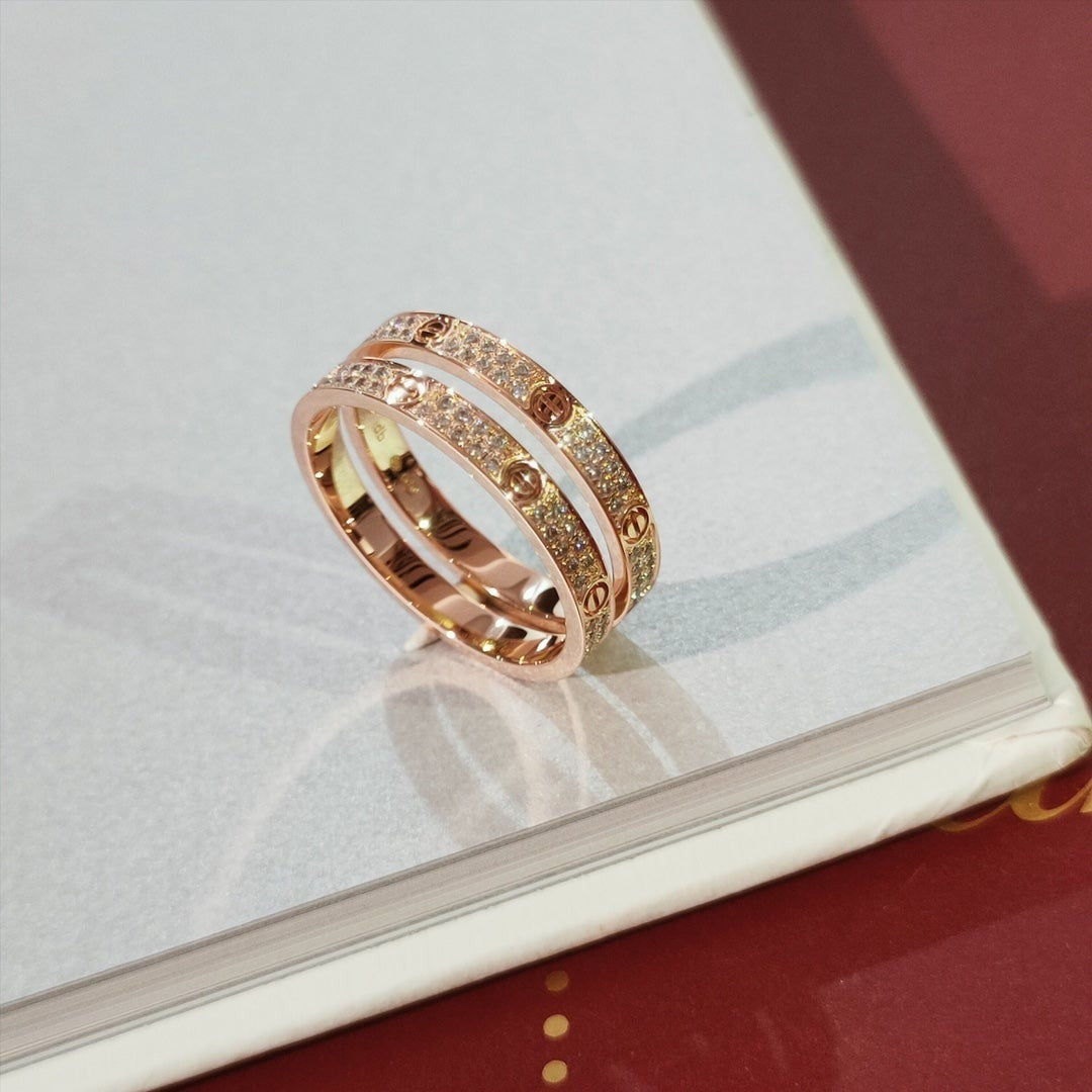 [⭐Aura]LOVE RING 2.65MM DIAMOND