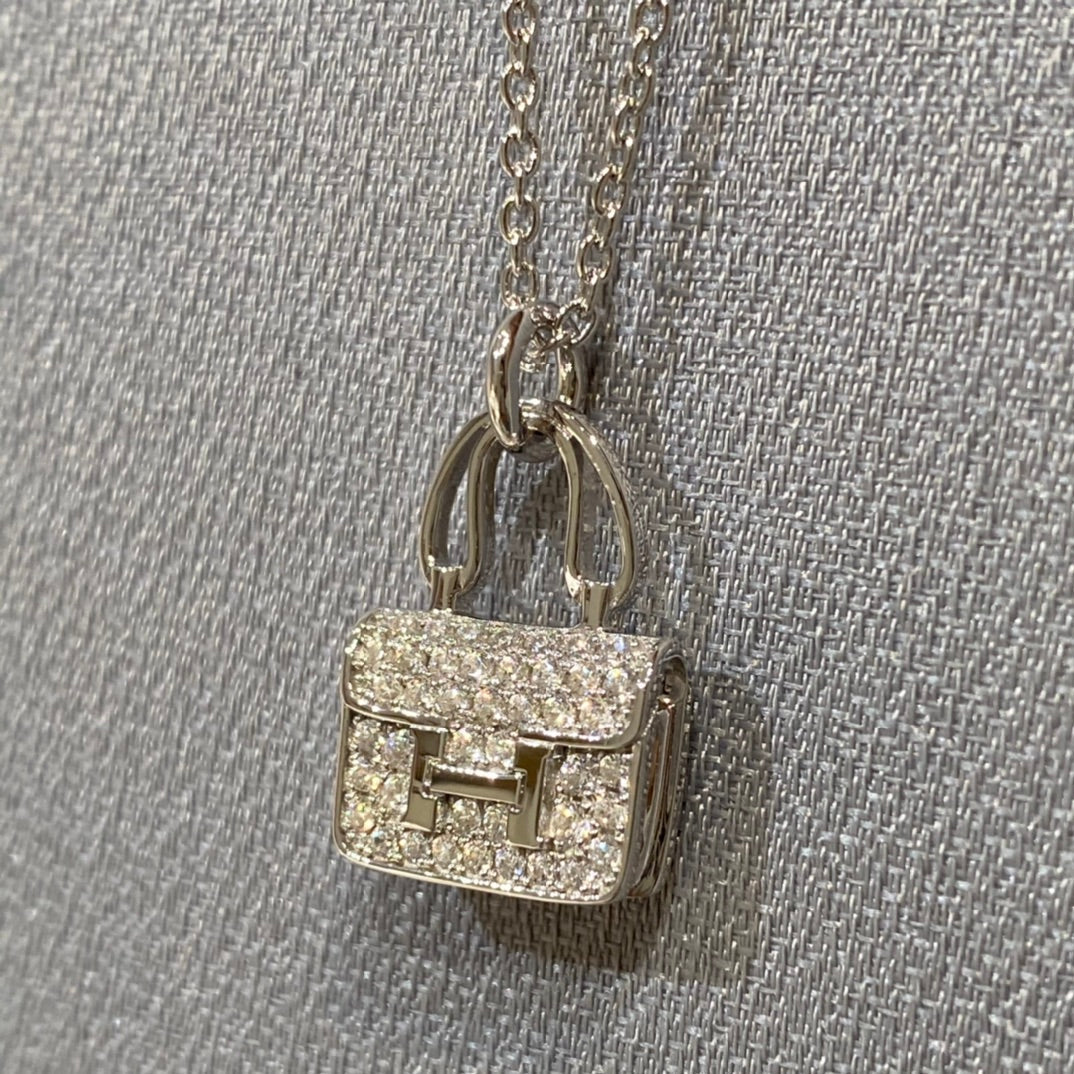 [⭐Aura]CONSTANCE PEDANT DIAMOND NECKLACE