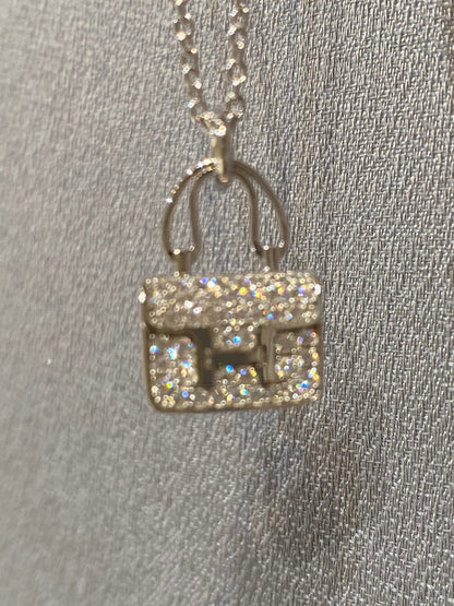 [⭐Aura]CONSTANCE PEDANT DIAMOND NECKLACE