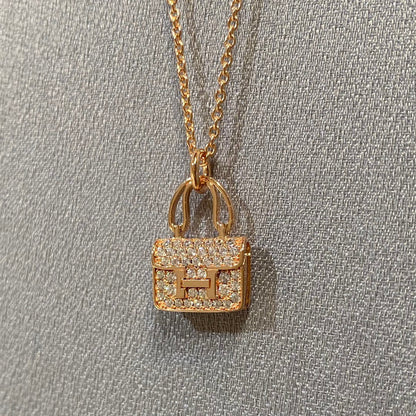 [⭐Aura]CONSTANCE PEDANT DIAMOND NECKLACE