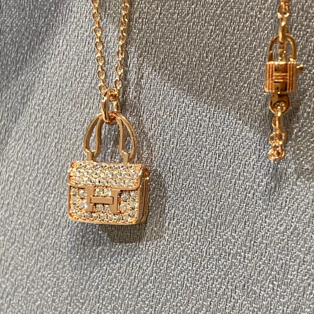 [⭐Aura]CONSTANCE PEDANT DIAMOND NECKLACE