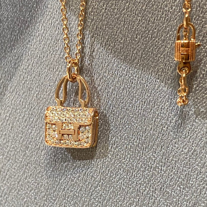 [⭐Aura]CONSTANCE PEDANT DIAMOND NECKLACE
