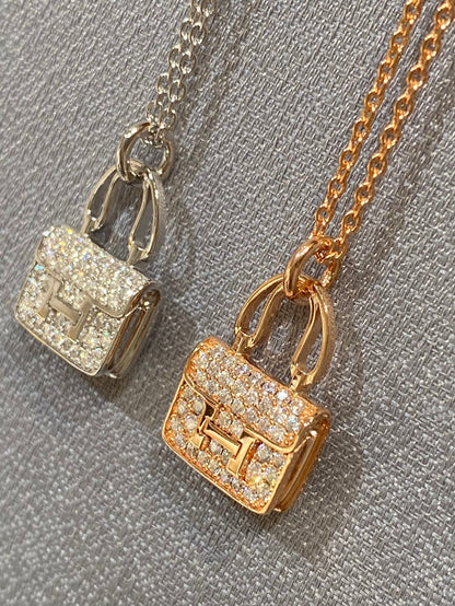 [⭐Aura]CONSTANCE PEDANT DIAMOND NECKLACE