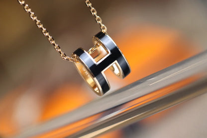 [⭐Aura]POP H PEDANT PINK GOLD