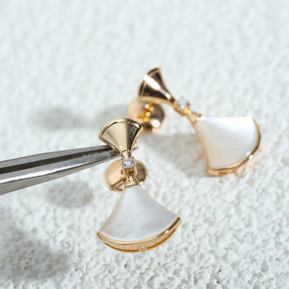 [⭐Aura]DREAM MOP PINK GOLD EARRINGS